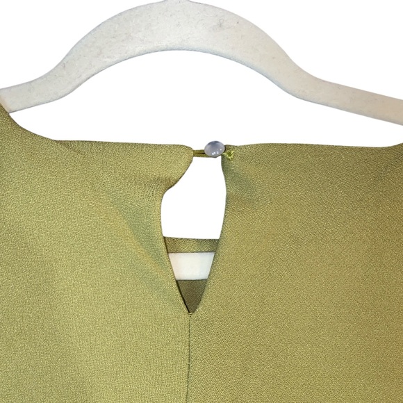 NWT Micas Olive Green Cut Out Maxi Dress, Size XL - Picture 6 of 11